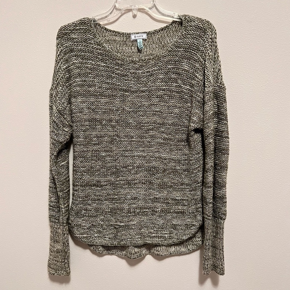 ☀️ Susina Marled Hi-Low Sweater